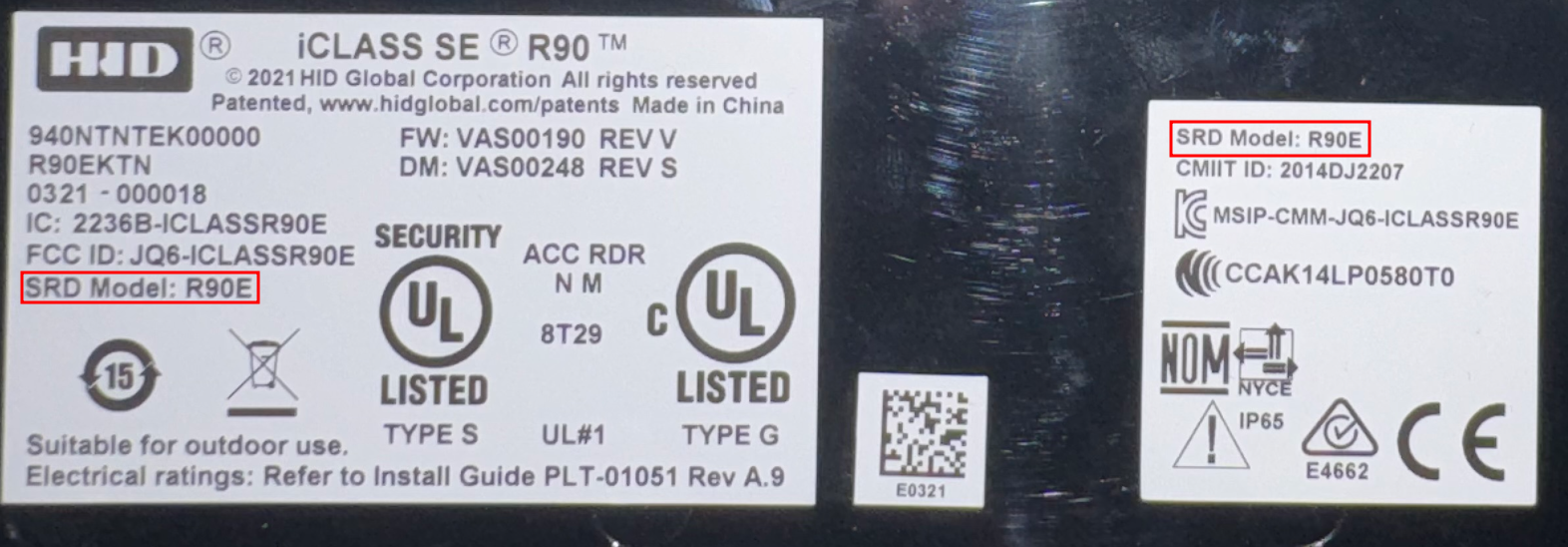 R90E Label